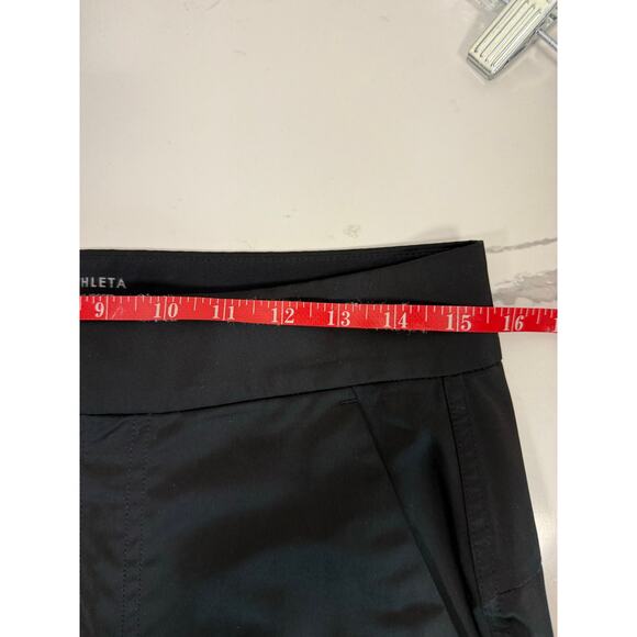 Athleta Radiant Jogger Black Shiny Pants Size 4 Tapered Pant Professional (27") - Picture 10 of 12